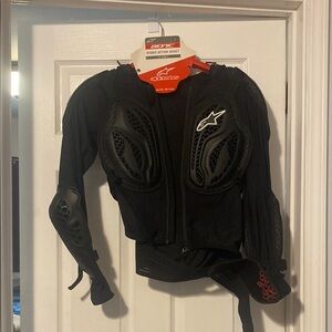 Alpinestars Black Motorcycle Jacket with Protective Padding